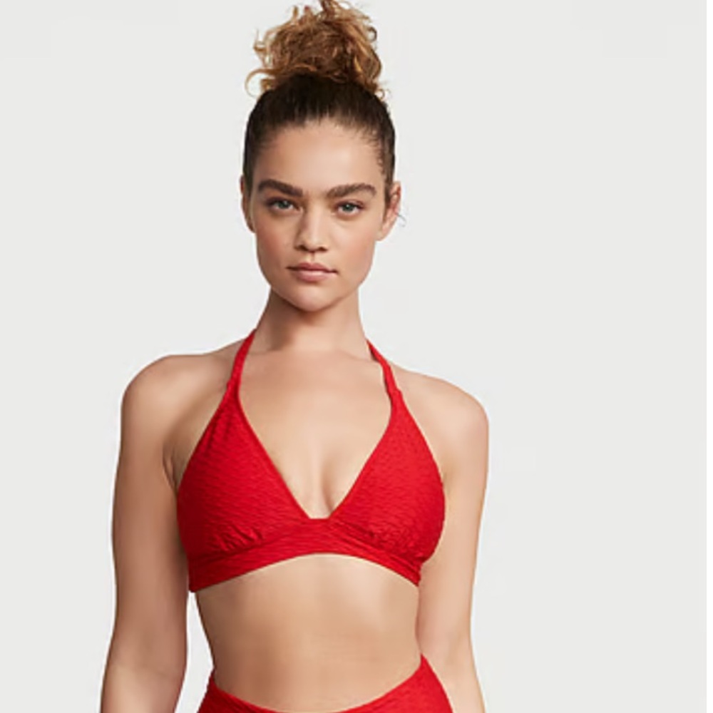 Victoria's Secret Red Halter Bikini Set